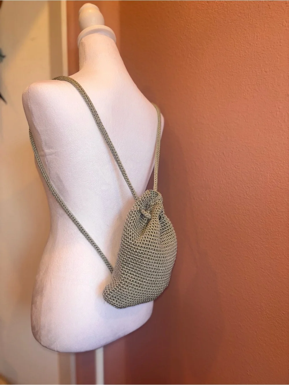 The Sak Mini Drawstring Backpack Sage Green - Picture 1 of 9